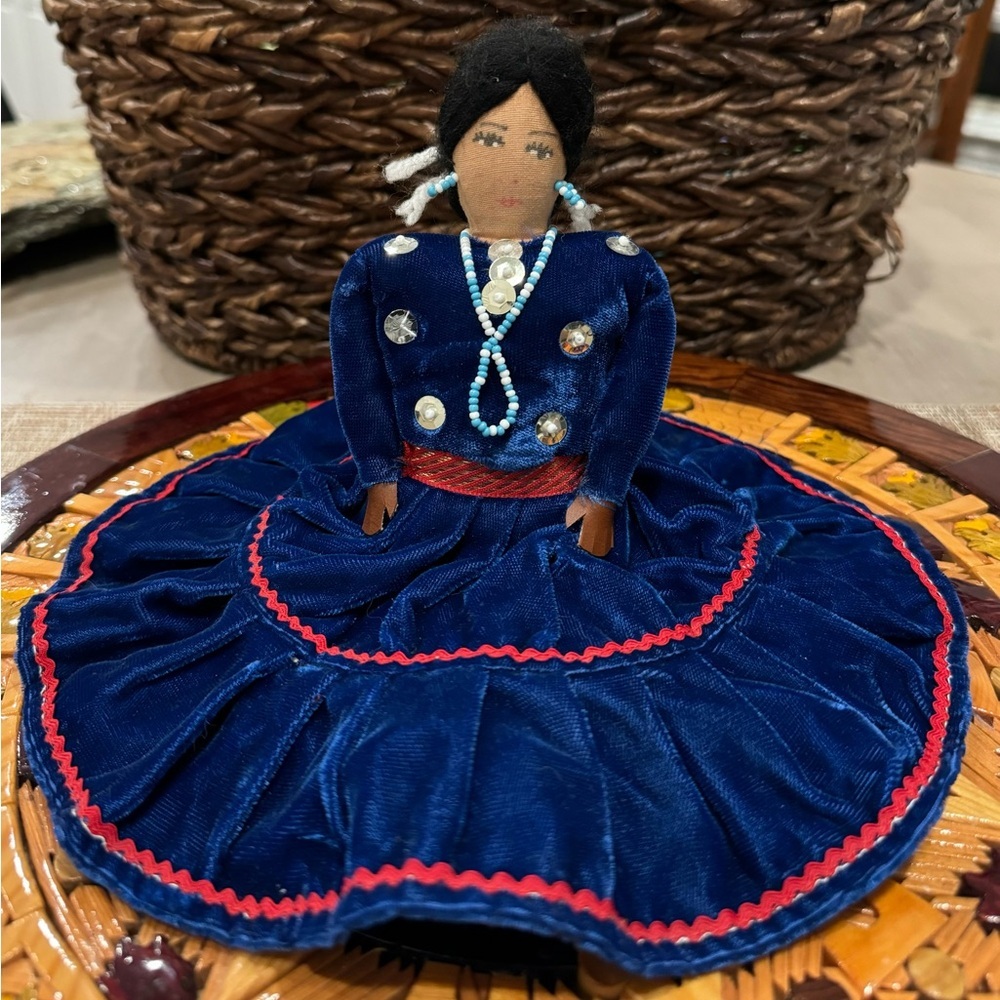 Navajo Native American Indian Fold Art Doll- Beautiful & Handcrafted